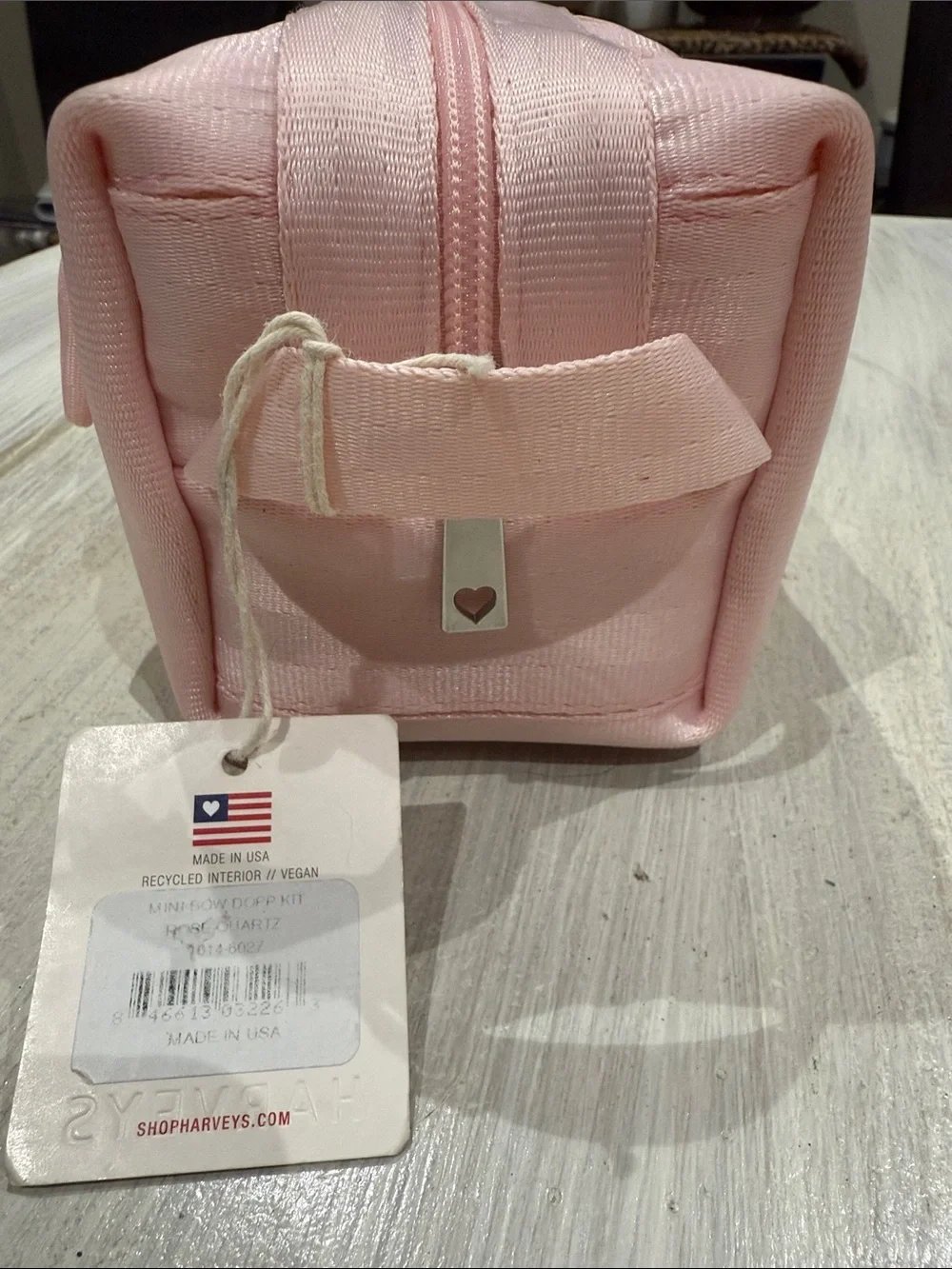 Harvey’s Seatbelt Elegant Pink Bow Cosmetic Bag